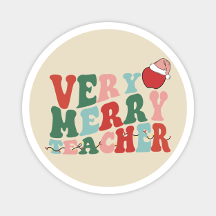 Very Merry Teacher Magnet